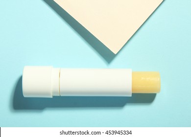 Chapstick On Colorful Background