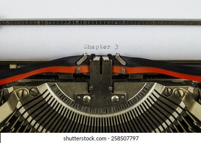 Chapter 3 Word Printed On Old Stock Photo 258507797 | Shutterstock