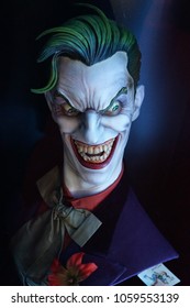 The Character Joker From The Film Batman From The Movie. In The Museum Of Film Legends In Prague 30.3.2018.