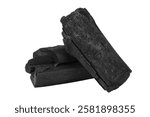 charcoal isolated on white background