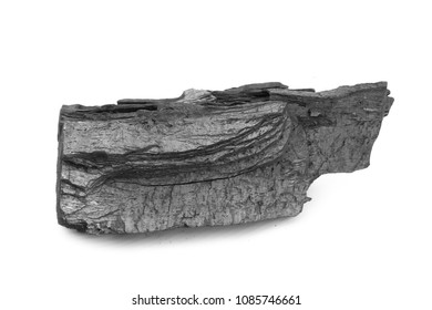 Charcoal isolated on white background. - Shutterstock ID 1085746661