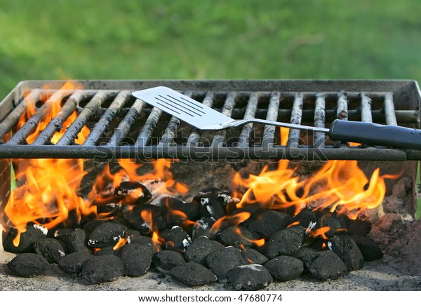 heating a charcoal grill