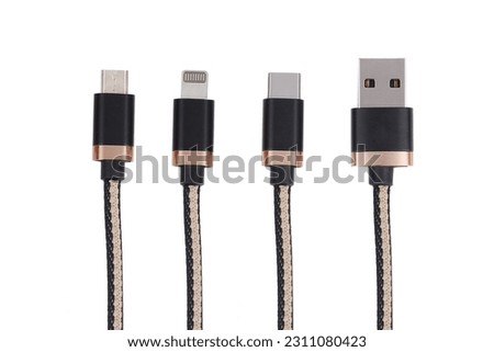 Charging cable universal. fast usb. 3 in 1 multi fuction cell phone cord charger. copper wire mobile charge cable.