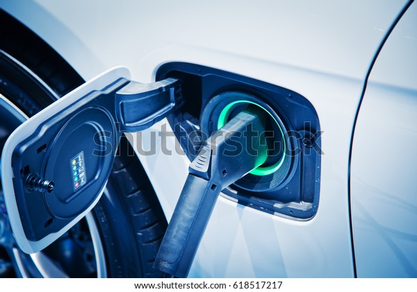 Charging Electric Car Battery Stock Photo (Edit Now) 618517217