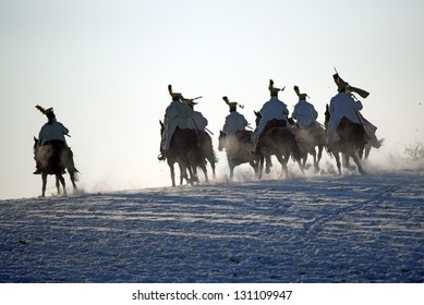 Charging Horse Warriors, Battle Of Austerlitz