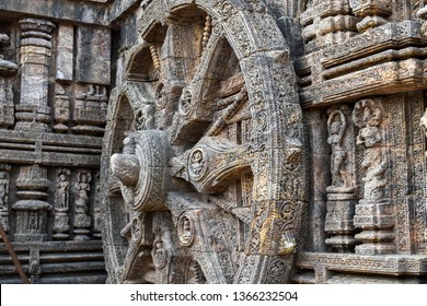 Chariot Wheel Carved Into Wall Konark Stock Photo 1366232504 | Shutterstock