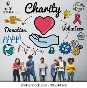 Charity Donate Welfare Generosity Charitable Giving Concept