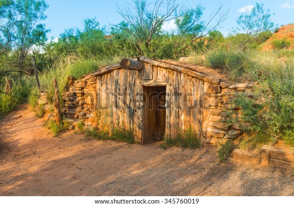 Charles Goodnights Original Dugout Cabin Palo Stock Photo Edit