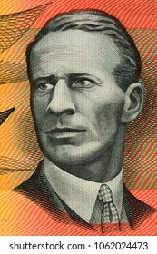 Charles Kingsford Smith Portrait From Old Australian Money 
