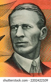 Charles Kingsford Smith Portrait From Old Australian Money - Dollars