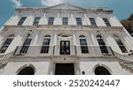 Charleston City Hall with marble detailing and stucco-covered brick exterior