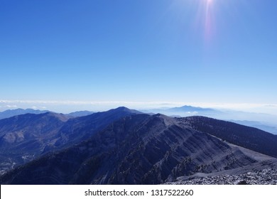 Charleston Peak In Nevada On A Clear Day.