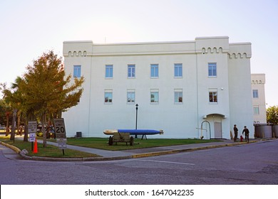 CHARLESTON, SC -21 NOV 2019- View Of The Campus Of The Citadel, The Military College Of South Carolina In Charleston, South Carolina, United States.