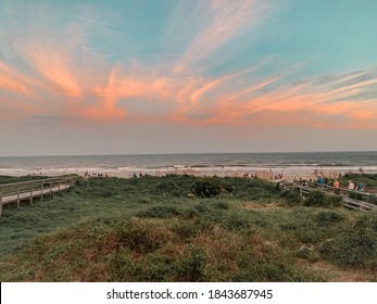 Charleston SC Beach Sunset Views