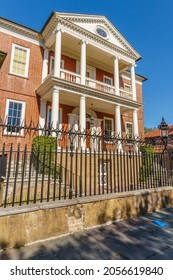 Charleston, SC, US-April 27, 2018: View Of Iconic Building In Historic District.