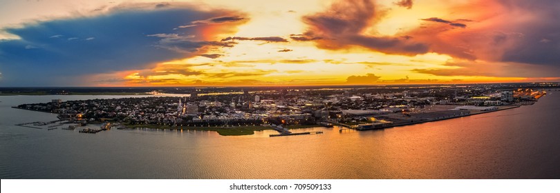 Charleston skyline from a distance