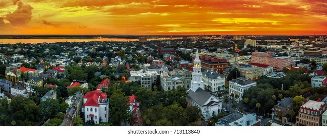 Charleston Skyline Sunset