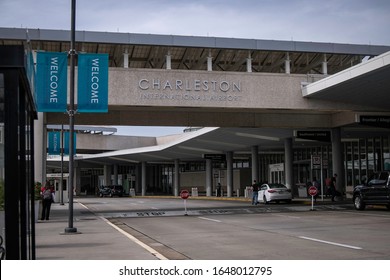 Charleston, South Carolina - February 4 2020: Charleston International Airport (CHS) Arrivals