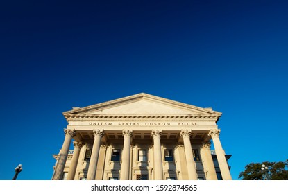 Charleston, South Carolina, United States, November 2019, A View  Of The US Customs House