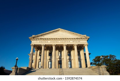 Charleston, South Carolina, United States, November 2019, A View  Of The US Customs House