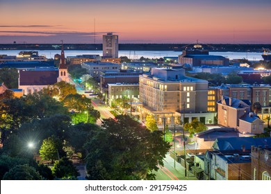 Charleston, South Carolina, USA Downtown Cityscape.