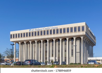 Charleston, South Carolina, USA - February 28, 2020: South Carolina Federal Credit Union Office Building In Charleston, SC, USA, A Credit Union Supervised By The National Credit Union Administration. 