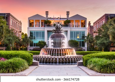 Charleston, South Carolina, USA at the Fountain.