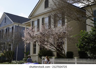 In Charleston, visitors can see Rainbow Street with colorful houses surrounded by beautiful antebellum mansions and massive oak trees draped in Spanish moss, or Charleston Waterfront Park 
