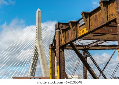 Charlestown And Zakim Bridge