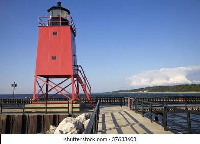 Charlevoix South Pier, Michigan, USA.