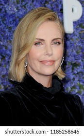 Charlize Theron Carusos Palisades Village Opening Stock Photo