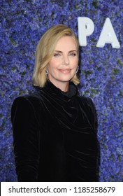 Charlize Theron Carusos Palisades Village Opening Stock Photo