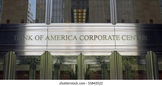 CHARLOTTE, NC - JUNE 14: The Bank of America World Headquarters on June 14, 2010 in Charlotte, NC. Bank of America launched the new online trading firm "Merrill Edge" on June 21, 2010.