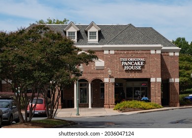 Charlotte, NC - September 3, 2021: The Original Pancake House In The Sharon Corners Shopping Center In Charlotte, NC