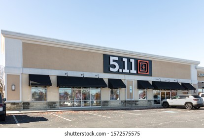 CHARLOTTE, NC, USA- 24 NOV 2019: A Retail Storefront, Entrance And Logo Of 5.11 Tactical, A Brand Of Clothing  And Tactical Equipment For Military, Law Enfocement And Public Safety Personnel.