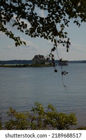 Charlotte, NC USA - August 13 2022: Lake House At Lake Norman In Charlotte, North Carolina 