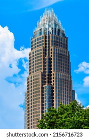 Charlotte, NC USA - July 28, 2019:  Vertical, Long Shot Of Old 