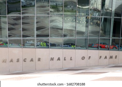 Charlotte, NC-USA March 17, 2020
Iconic Nascar Racing Hall Of Fame In Uptown Charlotte.