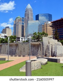 CHARLOTTE NORTH CAROLINA JUNE 22 2916: Bank Of America Corporate Center Building And Downtown Charlotte Is The Largest City In The State Of North Carolina. It Is The County Seat Of Mecklenburg County