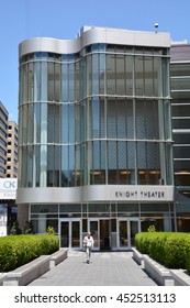 CHARLOTTE NORTH CAROLINA JUNE 22 2916: Knight Theater Seats 1,191 Within Its Orchestra, Grand Tier And Mezzanine Levels.  It Is The Home Theater For Charlotte Ballet.