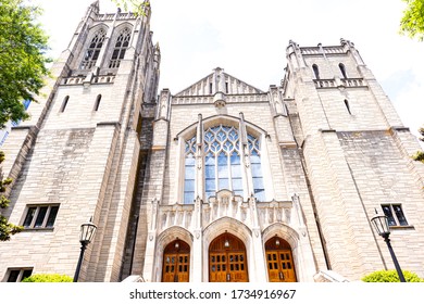 Charlotte North Carolina USA 05-17-2020 First Methodist Church