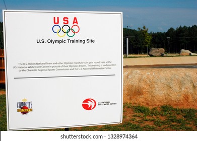 Charlotte, North Carolina, USA, US Olympic Training Site Sign, US National Whitewater Center, September 19, 2008