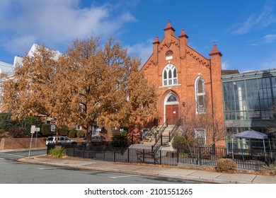 Charlottesville, USA – December 31, 2021: Beth Israel Synagogue