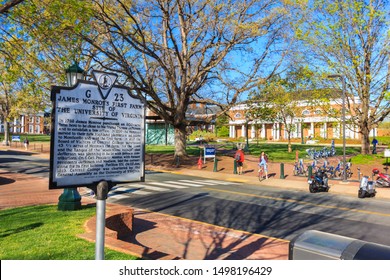 CHARLOTTESVILLE, VA, USA - APRIL 15: West Range on April 15, 2016 at the University of Virginia in Charlottesville, Virginia.