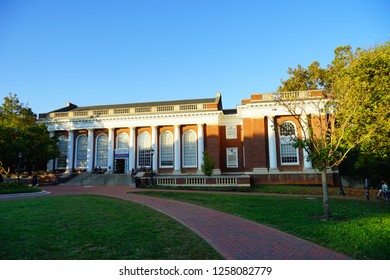 Charlottesville, VA /USA - Oct 16 2017: University Of Virginia Campus Building