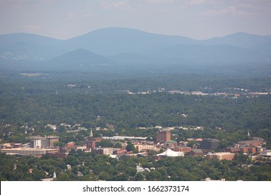 Charlottesville, Virginia / USA - august 30 2014: aerial of Charlottesville