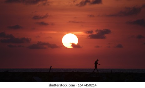 The Charm Of Dusk In East Indonesia North Maluku City Tidore Tomalou Village