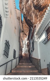 Charming Alley In Setenil De Las Bodegas.