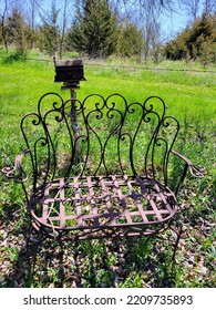 Charming Bench Rural Iowa Farm