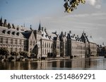 Charming Canal View with Dutch Parliament and Park in The Hague